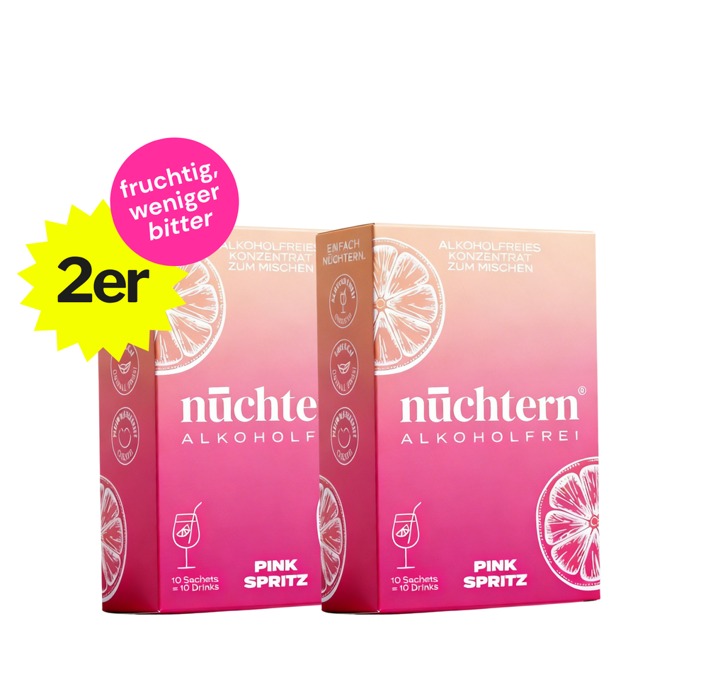 nüchtern Pink Spritz Alkoholfrei – 2er‑Paket (20 Drinks für deinen Aperitivo)