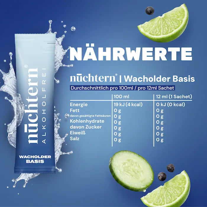 Nährwerte und Zutaten nüchtern alkoholfreie Wacholder Basis