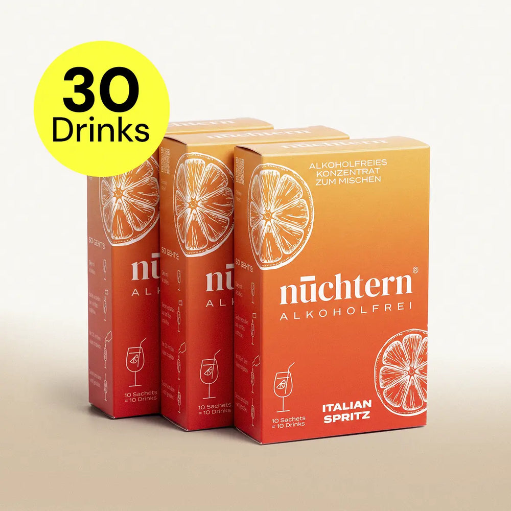 nüchtern Italian Spritz alkoholfrei - bitter Aperitif mit Orangengeschmack