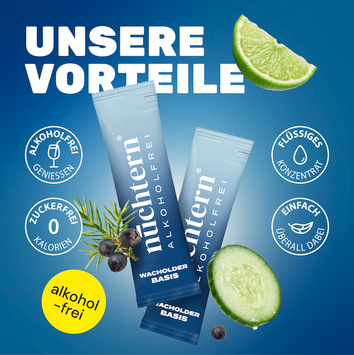 nüchtern Wacholder Basis Alkoholfrei – 10 alkoholfreie Drinks