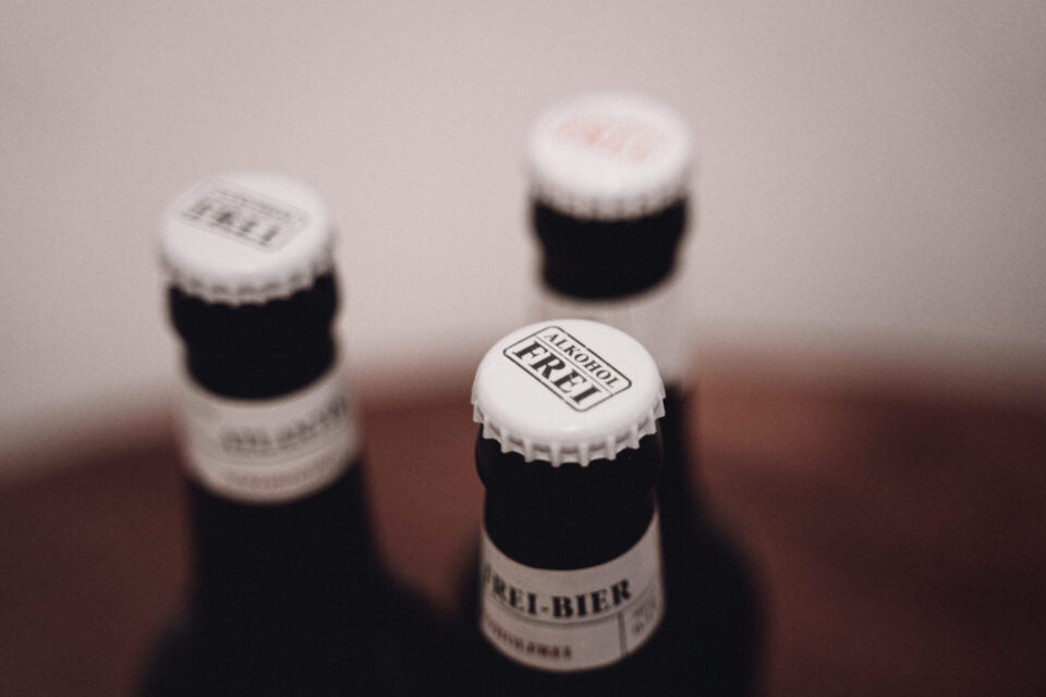 Drei alkoholfreie Biere.