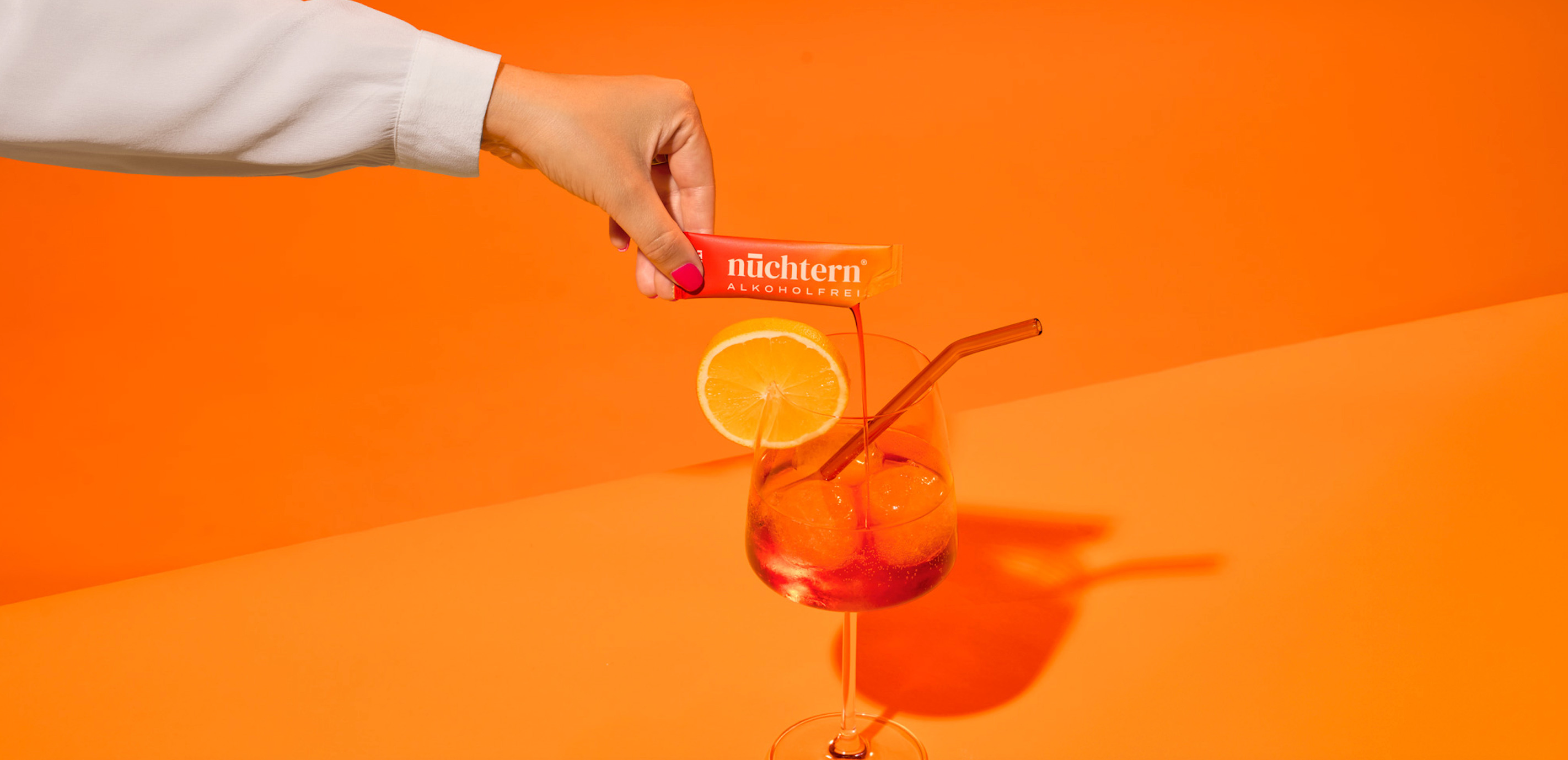 Alkoholfreier Aperol im Sachet Format für Überall