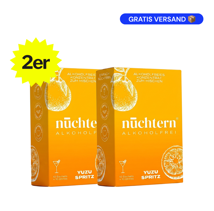 nüchtern Yuzu Spritz Alkoholfrei – 2er‑Paket (20 Drinks für deinen Aperitivo)