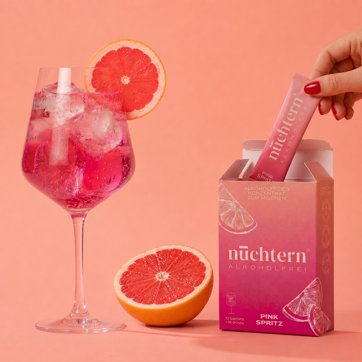 nüchtern Spritz Aperitivo Set Alkoholfrei – 20 Drinks (Yuzu + Pink Spritz)