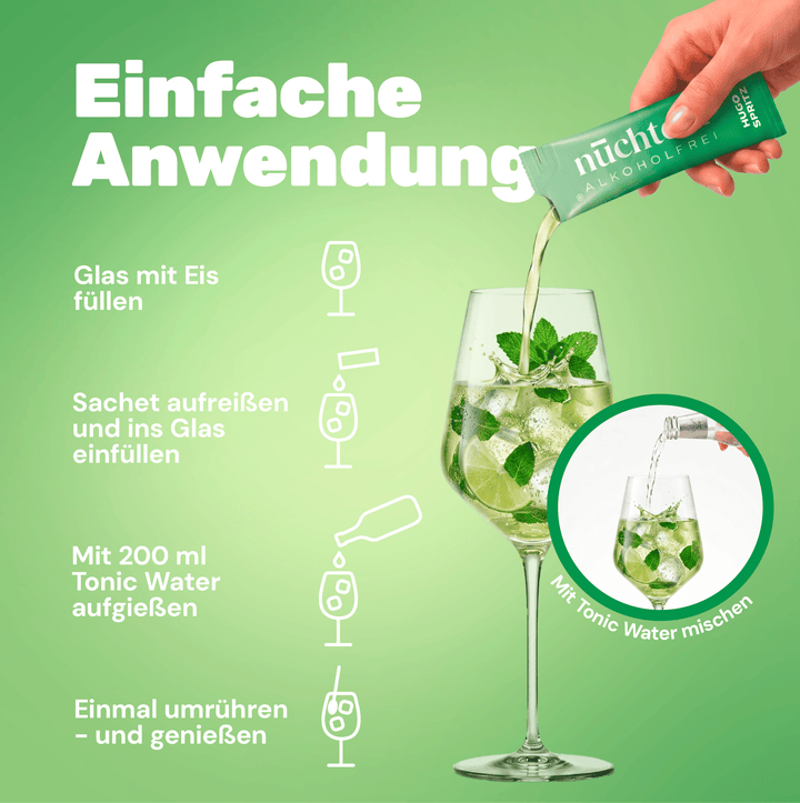 nüchtern Hugo Spritz Alkoholfrei – 3er‑Paket (30 Drinks für deinen Aperitivo)