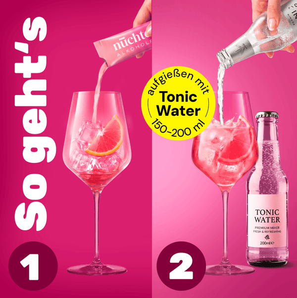 nüchtern Pink Spritz Alkoholfrei – 3er‑Paket (30 Drinks für deinen Aperitivo)