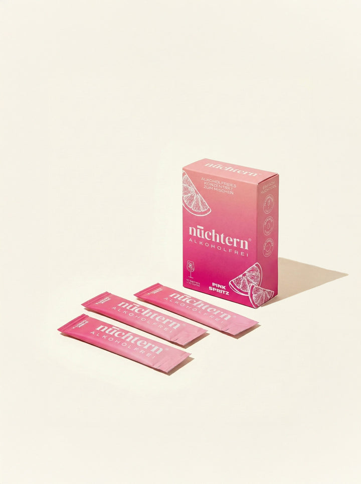 nüchtern Pink Spritz Alkoholfrei – 3er‑Paket (30 Drinks für deinen Aperitivo)