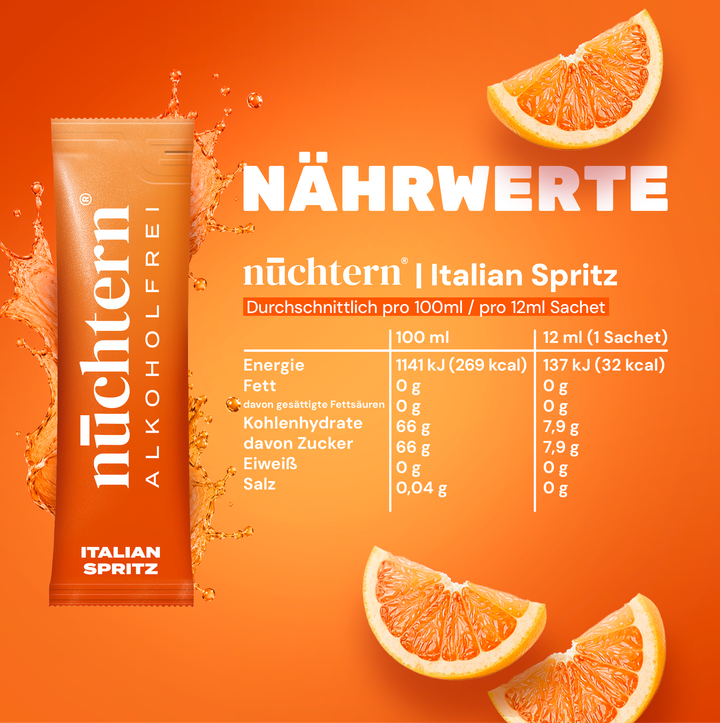 nüchtern Italian Spritz Alkoholfrei – 3er‑Paket (30 Drinks für deinen Aperitivo)