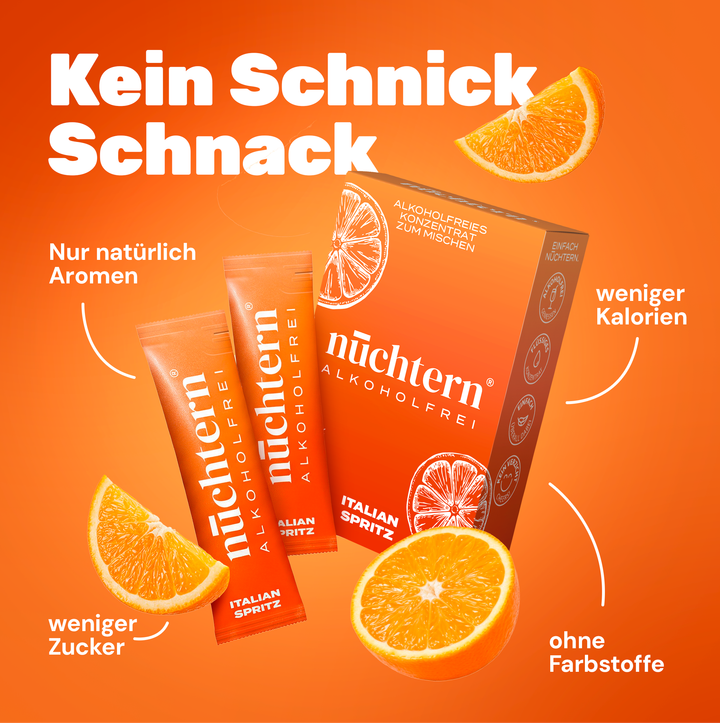 nüchtern Italian Spritz Alkoholfrei – 3er‑Paket (30 Drinks für deinen Aperitivo)