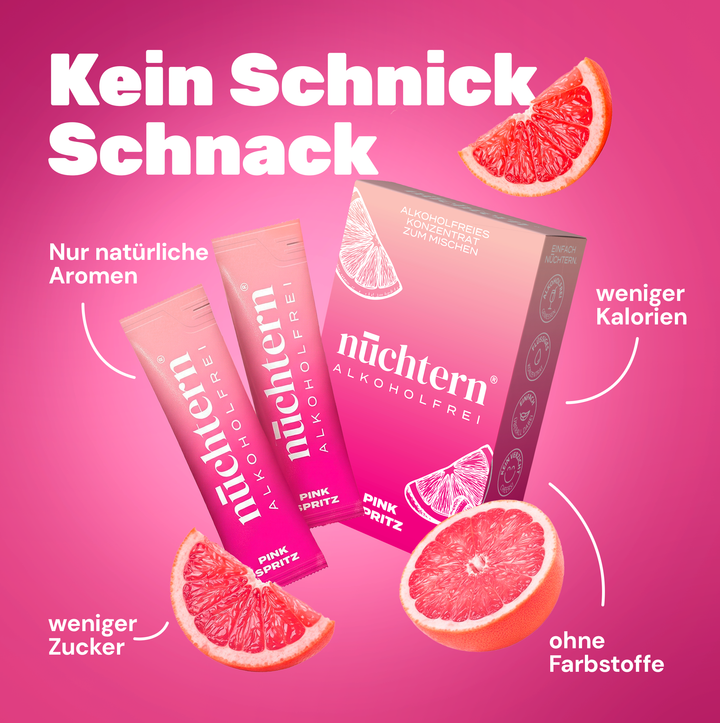 nüchtern Pink Spritz Alkoholfrei – 3er‑Paket (30 Drinks für deinen Aperitivo)