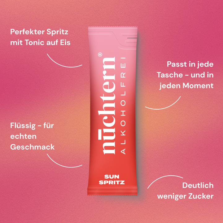 4 für 3: nüchtern Spritz Aperitivo Set Alkoholfrei – 40 Drinks (20 Sun Spritz + 20 Pink Spritz)