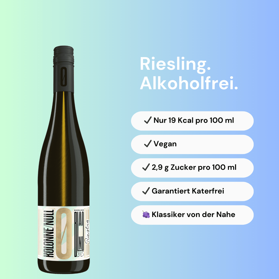 KOLONNE NULL Riesling 2023 Alkoholfreier Weißwein 750ml