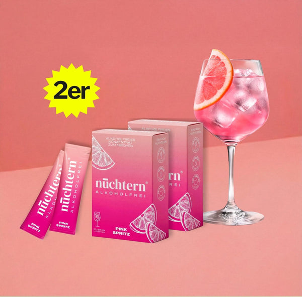 nüchtern Pink Spritz Alkoholfrei – 2er‑Paket (20 Drinks für deinen Aperitivo)