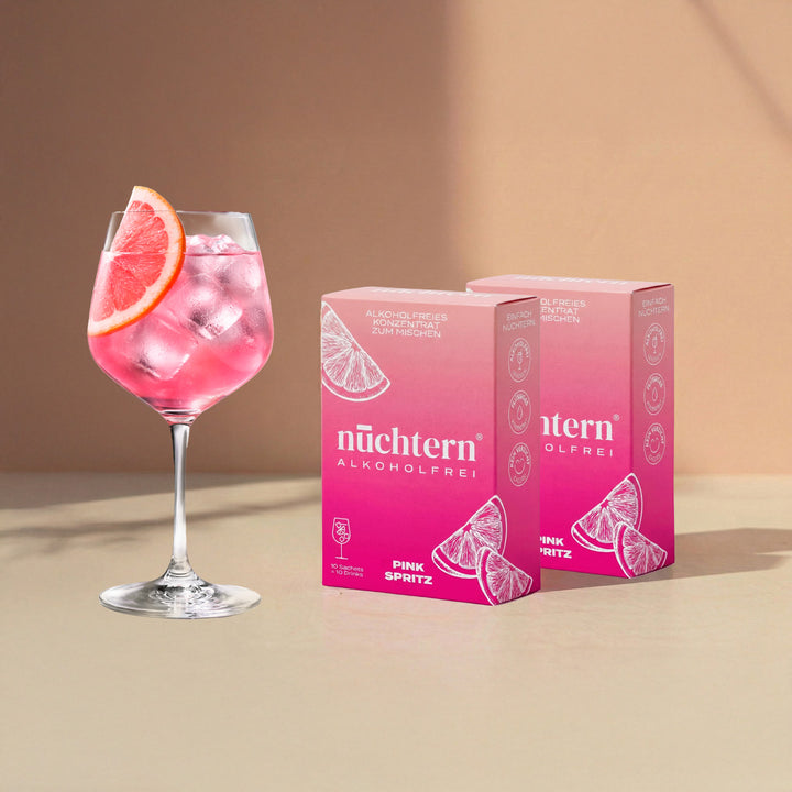 nüchtern Pink Spritz Alkoholfrei – 2er‑Paket (20 Drinks für deinen Aperitivo)