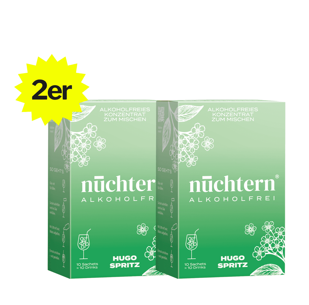 nüchtern Hugo Spritz Alkoholfrei – 2er‑Paket (20 Drinks für deinen Aperitivo)
