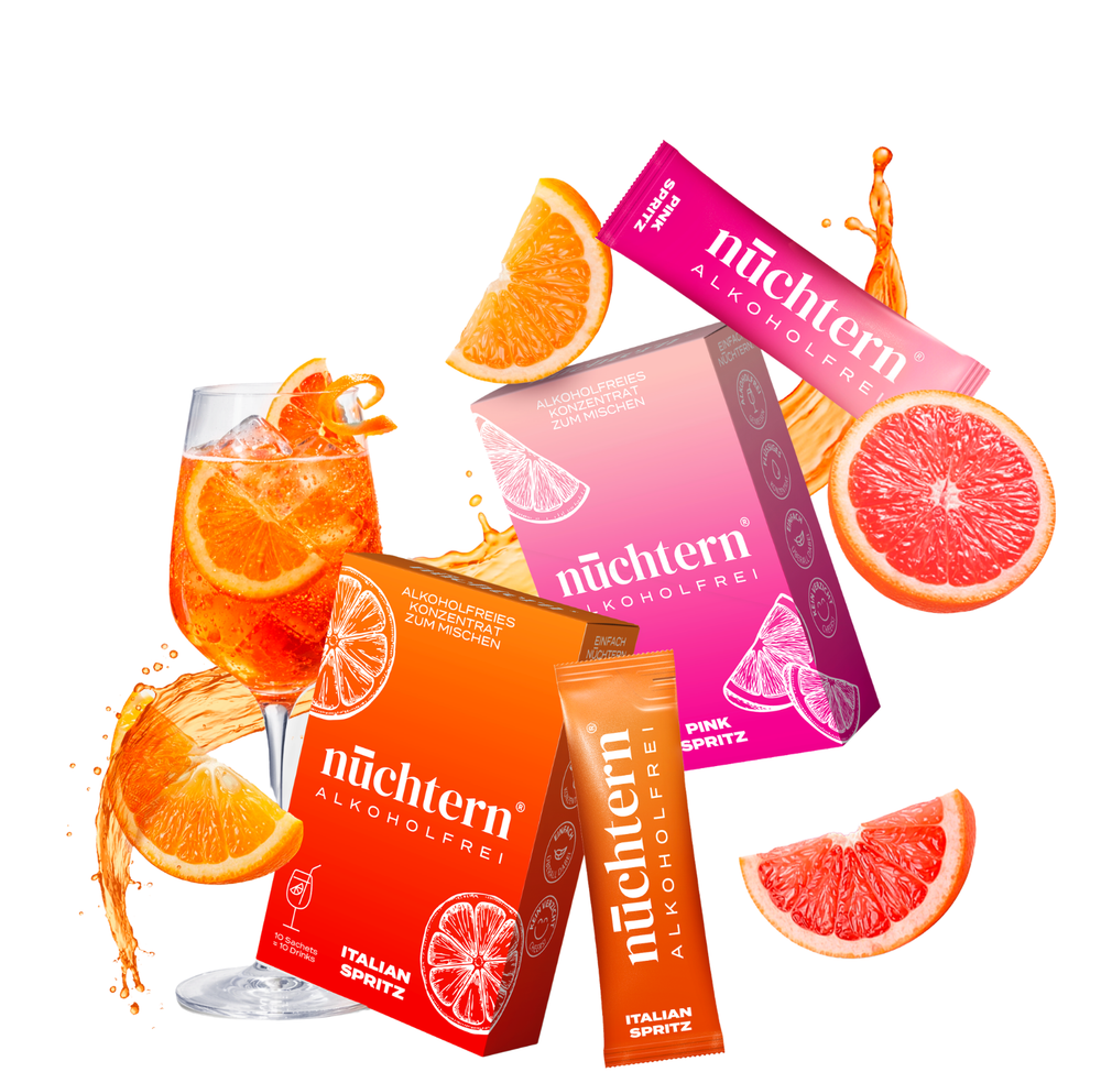 nüchtern Spritz Aperitivo Set Alkoholfrei – 20 Drinks (Italian + Pink Spritz)