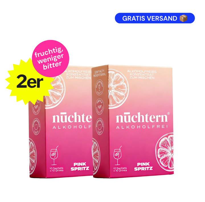 nüchtern Pink Spritz Alkoholfrei – 2er‑Paket (20 Drinks für deinen Aperitivo)