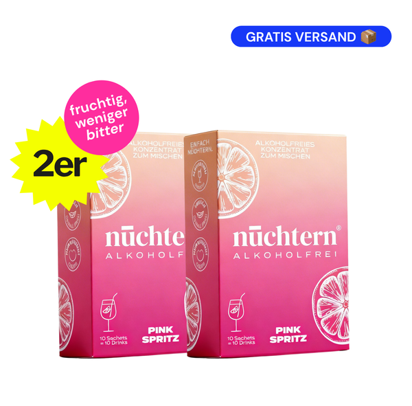 nüchtern Pink Spritz Alkoholfrei – 2er‑Paket (20 Drinks für deinen Aperitivo)