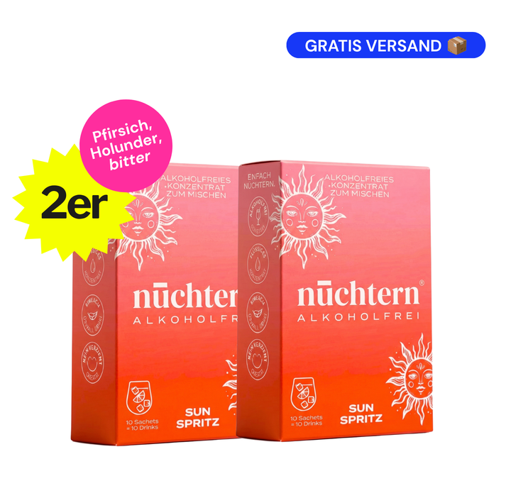 nüchtern Sun Spritz Alkoholfrei – 2er‑Paket (20 Drinks für deinen Aperitivo)