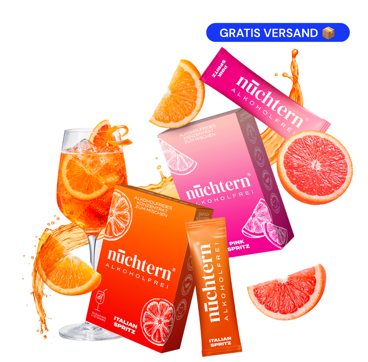 nüchtern Spritz Aperitivo Set Alkoholfrei – 20 Drinks (Italian + Pink Spritz)