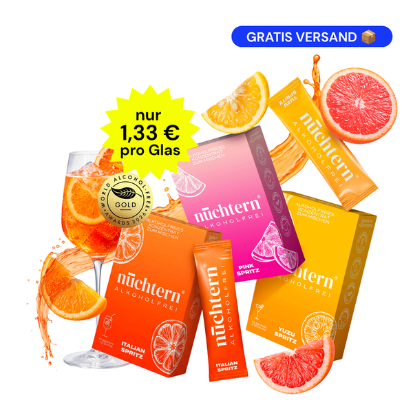 nüchtern Spritz Aperitivo Set Alkoholfrei – 30 Drinks (Italian + Pink + Yuzu Spritz)
