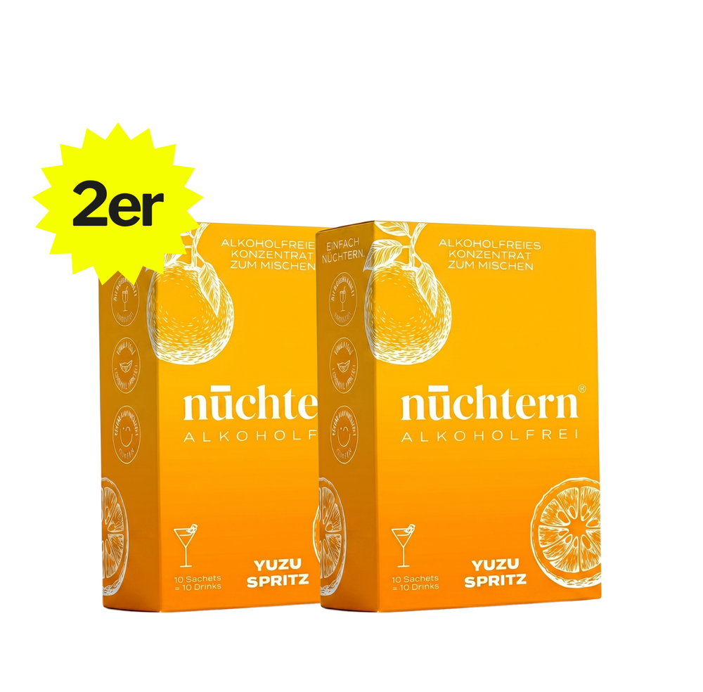 nüchtern Yuzu Spritz Alkoholfrei – 2er‑Paket (20 Drinks für deinen Aperitivo)