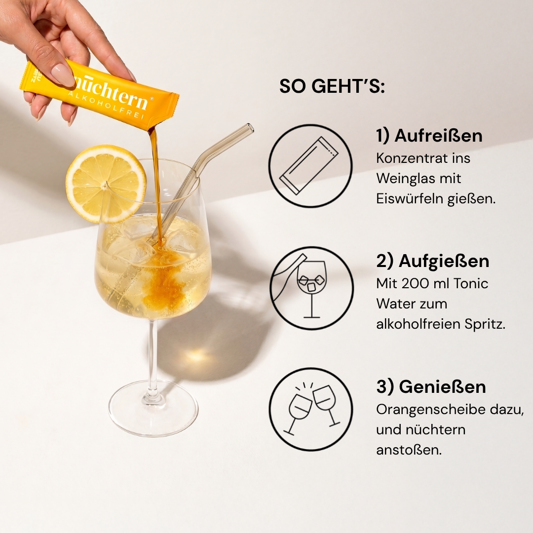 nüchtern Yuzu Spritz Alkoholfrei – 2er‑Paket (20 Drinks für deinen Aperitivo)