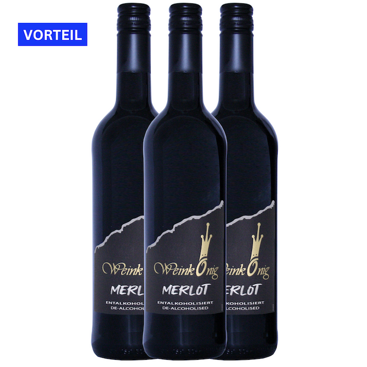Weinkönig Merlot Nr. 405 Rotwein Alkoholfrei 750 ml