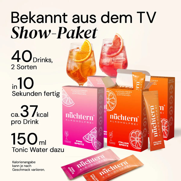 Spritz-TV Set alkoholfrei – 40 Drinks