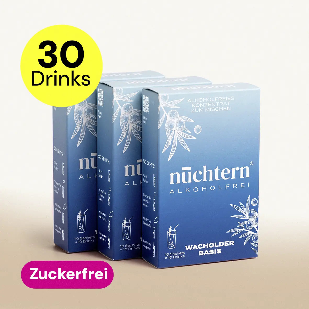 Wacholder Basis alkoholfrei – 30 Drinks