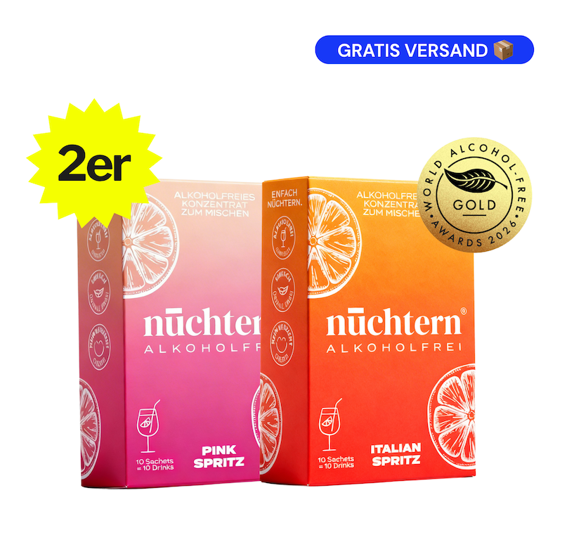 nüchtern Spritz Mixed‑Paket Alkoholfrei – 20 Drinks (Italian + Pink Spritz)