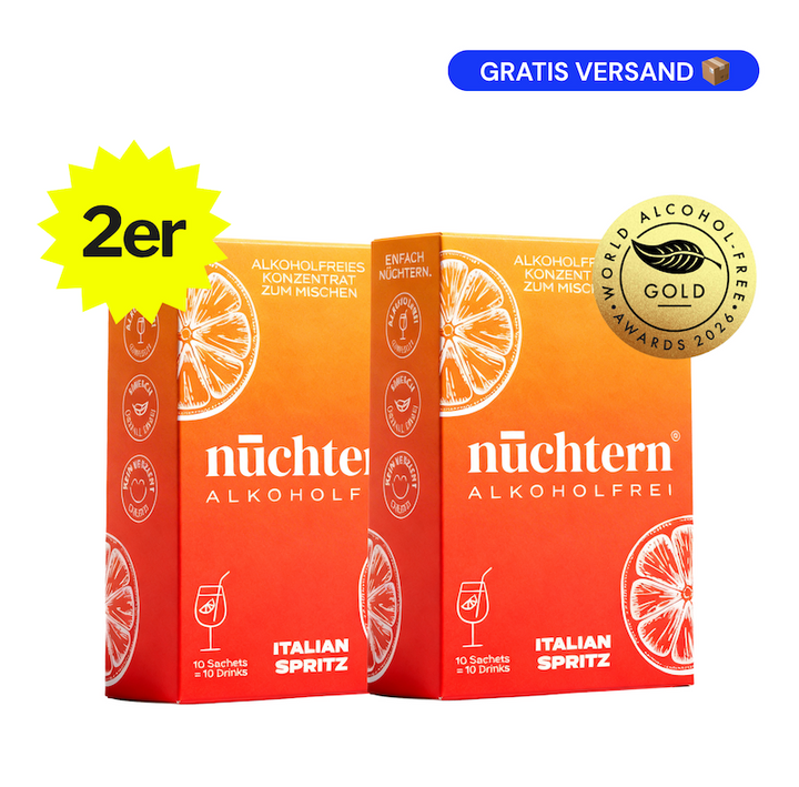 nüchtern Italian Spritz Alkoholfrei – 2er‑Paket (20 Drinks für deinen Aperitivo)