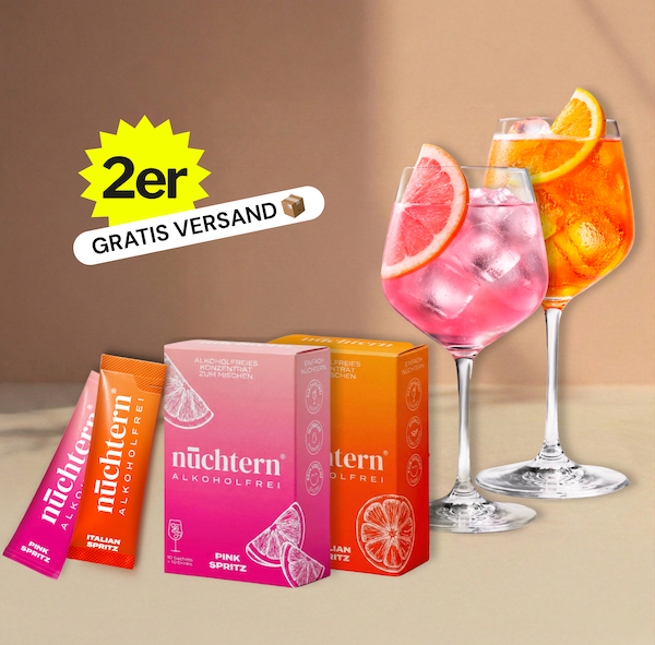 nüchtern Spritz Mixed‑Paket Alkoholfrei – 20 Drinks (Italian + Pink Spritz)