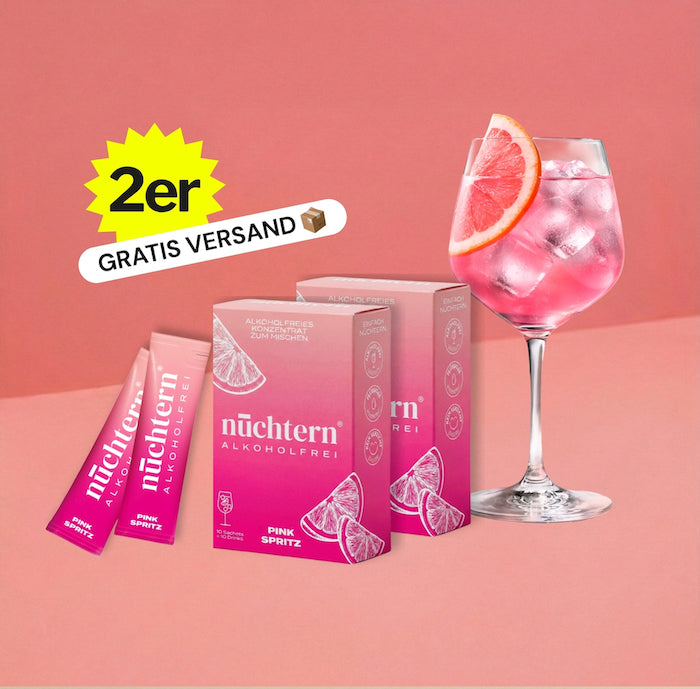 nüchtern Pink Spritz Alkoholfrei – 2er‑Paket (20 Drinks für deinen Aperitivo)