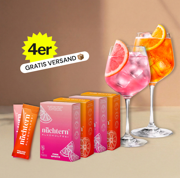nüchtern Spritz Mixed‑Paket Alkoholfrei – 40 Drinks (2x Pink + 2x Italian Spritz)