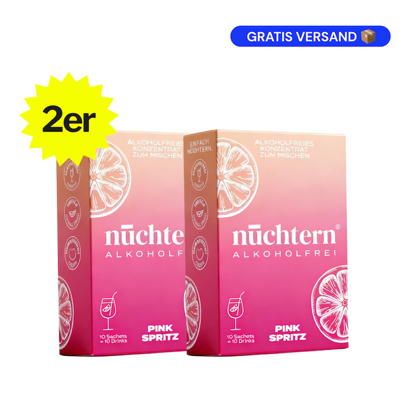 nüchtern Pink Spritz Alkoholfrei – 2er‑Paket (20 Drinks für deinen Aperitivo)