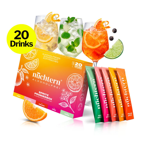nüchtern Mixed Box Alkoholfrei – 20 Drinks für deinen Aperitivo