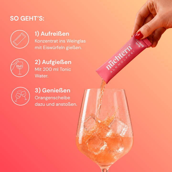 nüchtern Sun Spritz Alkoholfrei – 3er‑Paket (30 Drinks für deinen Aperitivo)