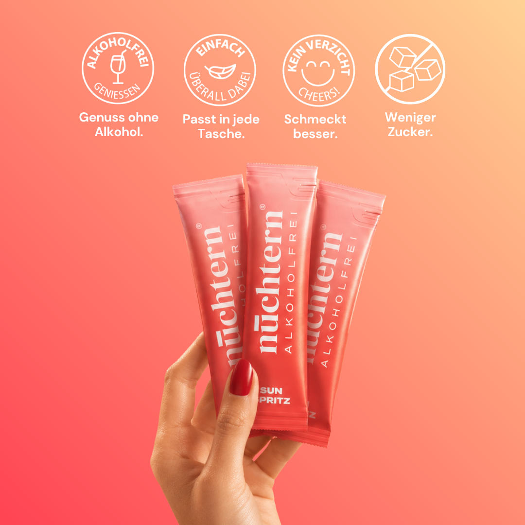 nüchtern Sun Spritz Alkoholfrei – 3er‑Paket (30 Drinks für deinen Aperitivo)