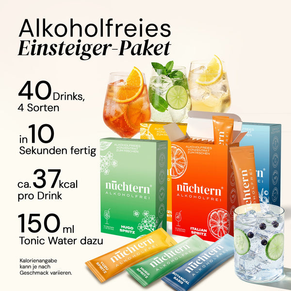 Genießer Set alkoholfrei – 40 Drinks