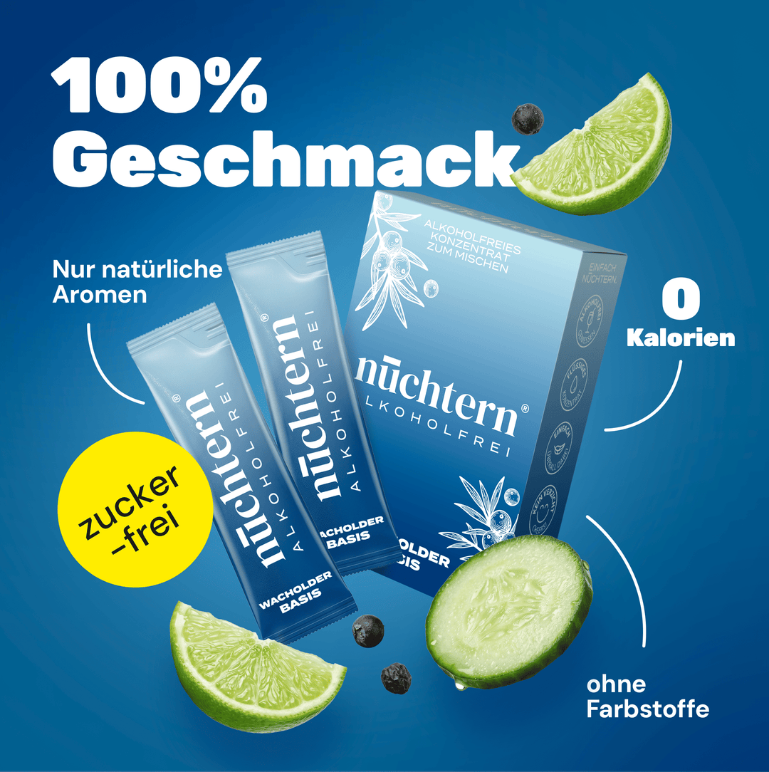 nüchtern Wacholder Basis Alkoholfrei – 10 alkoholfreie Drinks
