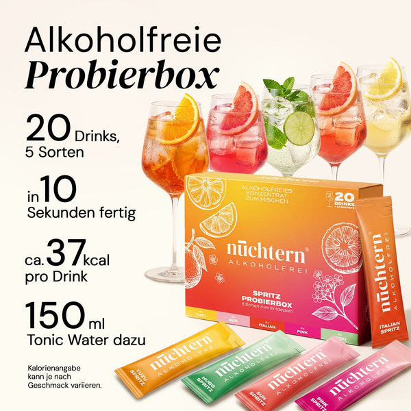 Probierpackung alkoholfrei – 20 Drinks