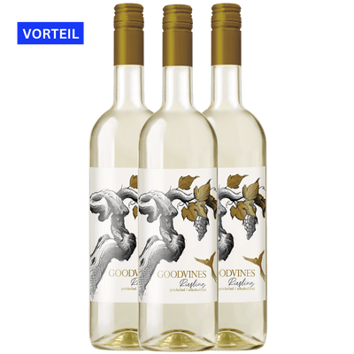 Goodvines Prickelnder Riesling Weißwein alkoholfrei 750 ml