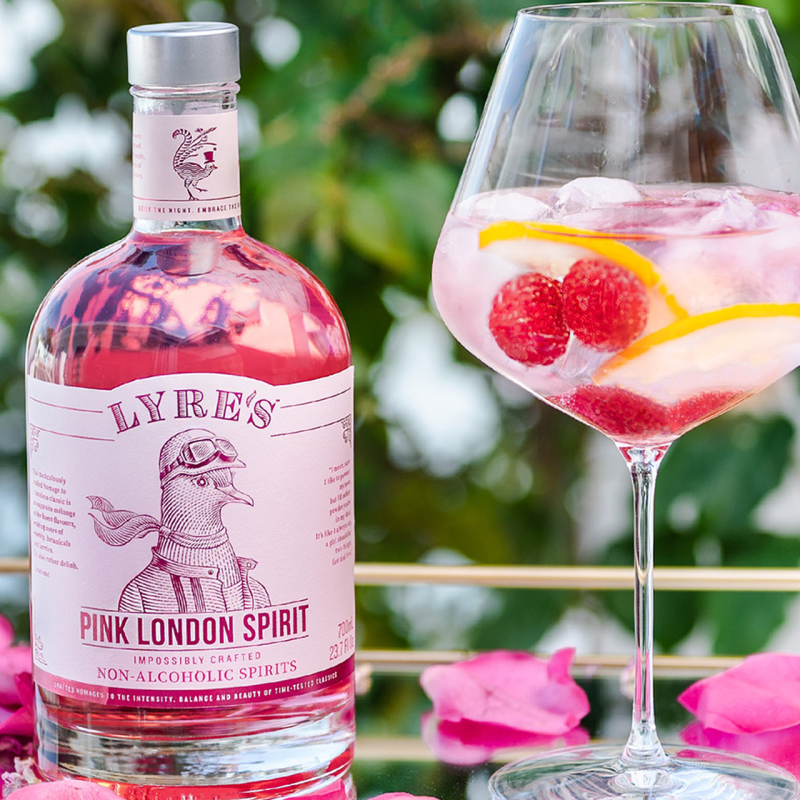 Lyres Pink London Spirit Pink Gin Alternative Alkoholfrei 700ml (MHD 08.05.2023)